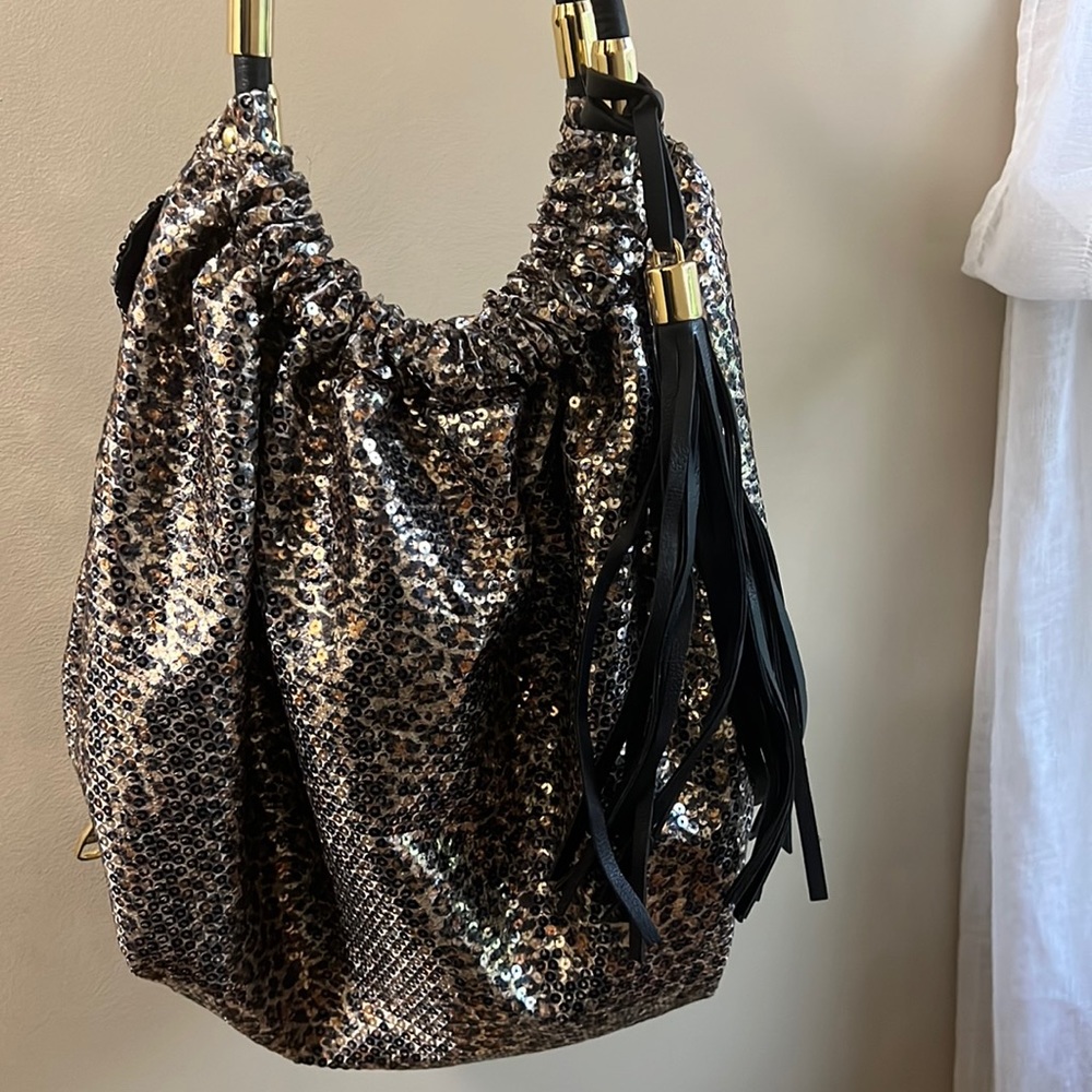 Steve Madden Sparkle cheetah purse